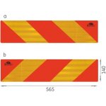 Reflexní výstražná tabule TW-S2 / RF 101-01W-89 565x140 - pár – Hledejceny.cz