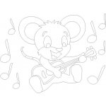 Radost v písku Šablona na pískování myška muzikant A5 148 x 210 mm – Zboží Mobilmania