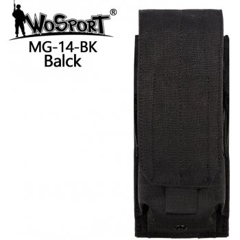 Wosport Single Molle na zásobník M4 M16 s chlopní černá