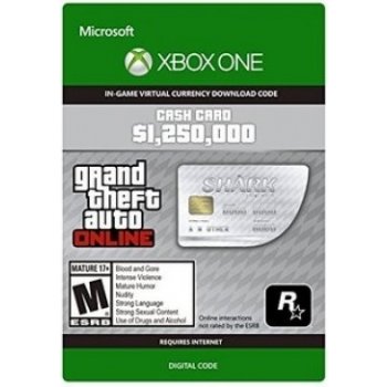 Grand Theft Auto Online Great White Shark Cash Card 1,250,000$