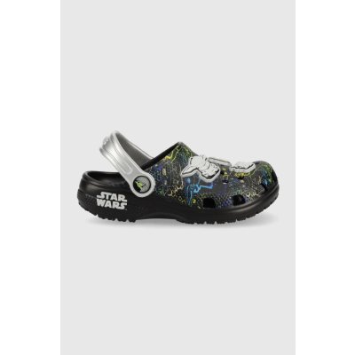 Crocs Classic Grogu Clog Dětské nazouváky K Black