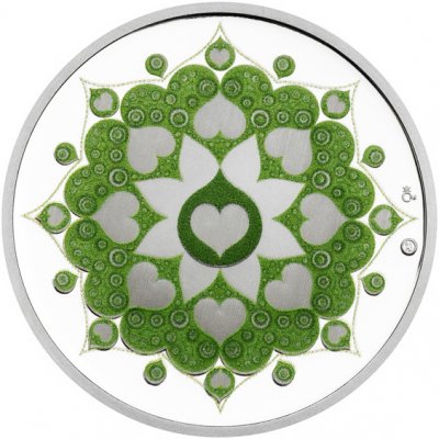 Česká mincovna Stříbrná medaile Kapka naděje – Mandala zdraví proof 16 g – Hledejceny.cz