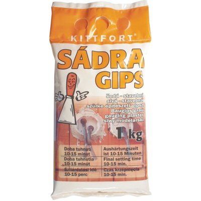 Sádra šedá stavební 1kg – HobbyKompas.cz
