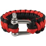 Rothco Survival Paracord D-SHACKLE červená/černá – Zboží Mobilmania