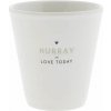 Hrnek a šálek Bastion Collections Keramický šálek na espresso Hurray bílá barva keramika 50 ml