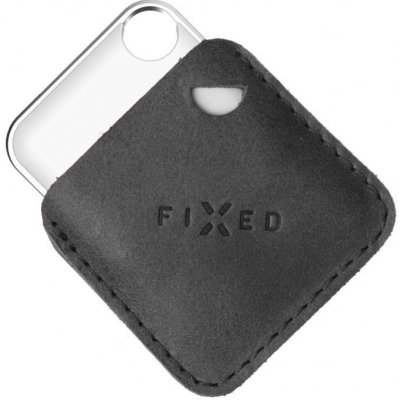 FIXED Case for Tag z pravé hovězí kůže s Tagem podpora Find My černé FIXTAG-C2-BK – Zboží Živě