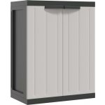 Omaxi Zahradní úložná skříň šedá a černá 65 x 37 x 85 cm PP 889012 – Zbozi.Blesk.cz