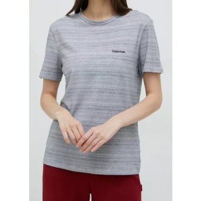 Calvin Klein pyžamové triko QS6890E 5FQ šedobílá