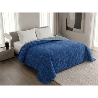 Textilomanie Přehoz na postel LIORA, modrý 220 x 240 cm – Zboží Dáma