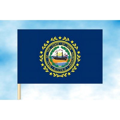 LIBEA, s.r.o. New Hampshire vlajka Rozměr: 20×30 cm, Uchycení: Návlek na žerď – Hledejceny.cz