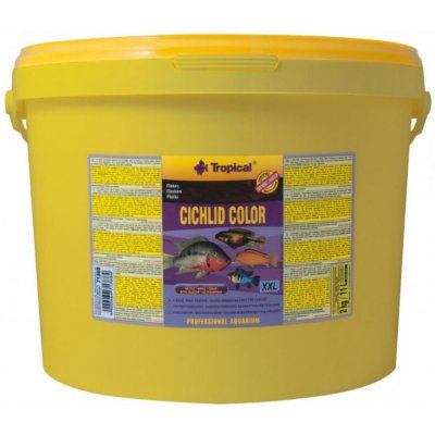 Tropical Cichlid colour flake XXL 11 l, 2 kg – Sleviste.cz