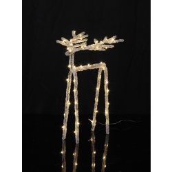 Star trading Svítící jelen ICE DEER 30 cm