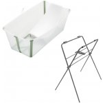 STOKKE Flexi Bath Skládací vanička s lehátkem Transparent Green – Hledejceny.cz