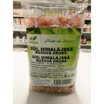 Dragon Superfoods sůl himalájská růžová hrubá 500 g