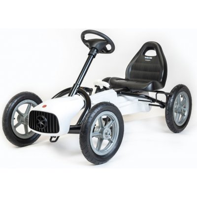 Go-kart Dětská šlapací motokára Baby Mix Buggy bílá – Zboží Dáma