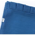 Tulimese Baldachýn mušelínový indigo SAMOSTATNÝ S ROVNÝM OKRAJEM – Zboží Dáma