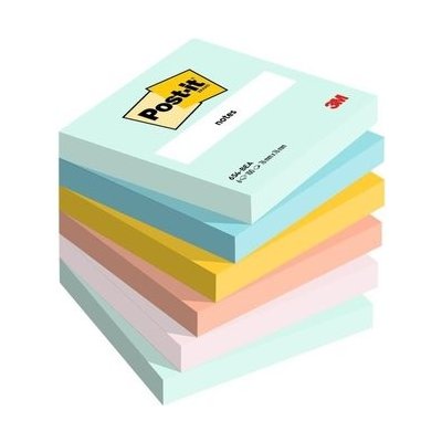 Bloček samolepící 3M Post-it Beachside, 76x76 mm, pastelový mix, 6x100 lístků – Hledejceny.cz