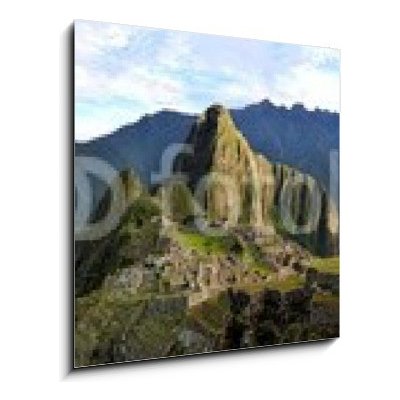 Obraz 1D - 50 x 50 cm - Panorama of Machu Picchu, lost Inca city in the Andes, Peru Panorama z Machu Picchu, ztracené město Inků v Andách, Peru – Hledejceny.cz