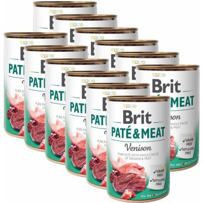 Brit Paté & Meat Venison 12 x 400 g – Zboží Mobilmania