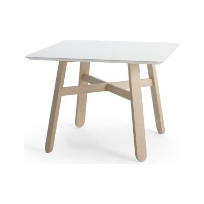 BILLIANI dřevěný stůl CROISSANT 590 / 591 Barva Bílá GALERIE - Moření Billiani Moření barevné Provedení stolů kruhový tvar desky