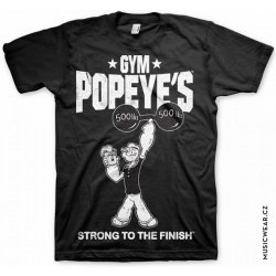 Pepek námořník tričko Popeyes Gym pánské