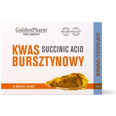 Golden Pharm Kyselina jantarová 150 mg 50 tablet – Hledejceny.cz