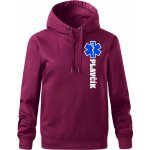 Hvězda života Plavčík Oversized mikina dámská Moon kratší + širší Fuchsiová – Zboží Dáma
