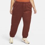 Nike Sports essential pants red plus size dámské tepláky hnědé – Zboží Dáma