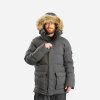 Pánská bunda Forclaz pánská turistická péřová nepromokavá parka Arctic 500 šedá