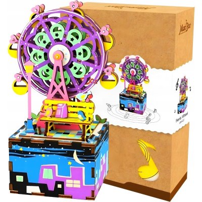 Robotime 3D skládačka hrací skříňky Malý kolotoč AM402 69 ks – Hledejceny.cz