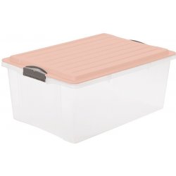 Rotho úložný box Compact 38L růžový