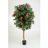 Květina Luxusní umělý kvetoucí strom CAMELIA STROM růžový, 170 cm