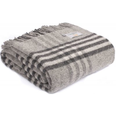 Hex Check Charcoal Tweedmill Vlněná deka 240x150 – Zbozi.Blesk.cz