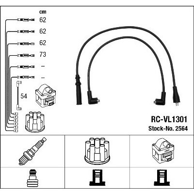 Sada kabelů pro zapalování NGK 2564 – Hledejceny.cz