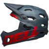 Cyklistická helma Bell Super DH Spherical matt blue /Crimson 2022