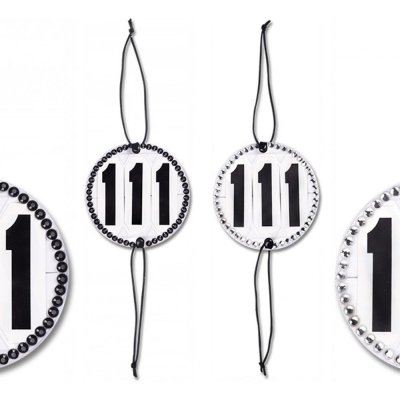 Sada startovních čísel na uzdečku s kamínky čirá – Hledejceny.cz