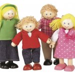 Tidlo Dřevěné panenky do domečku Rodina – Zboží Mobilmania