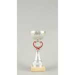 Stříbrný sportovní pohár se srdcem 19 cm 25 cm 25 cm – Zboží Dáma