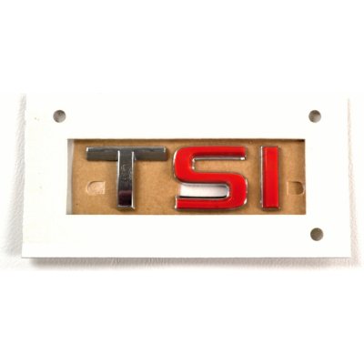 Zadní nápis TSI original - červené SI 5E0853687B JZQ – Zboží Mobilmania