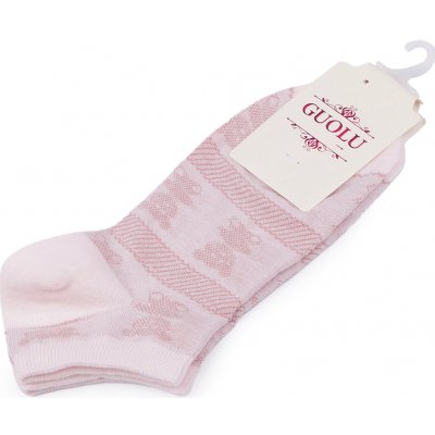 Prima-obchod Dámské / dívčí bavlněné ponožky do tenisek, 8 růžová nejsv. medvěd