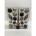 HOMESTYLING Vánoční ozdoby sada 19 ks jantar KO-CAN305240 – Zboží Mobilmania