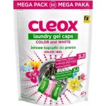 Cleox gelové kapsle na praní 3 komorové na bílé i barevné prádlo 50 PD – Zboží Mobilmania