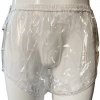 SM, BDSM, fetiš PVC kalhotky XL transparentní s cvoky