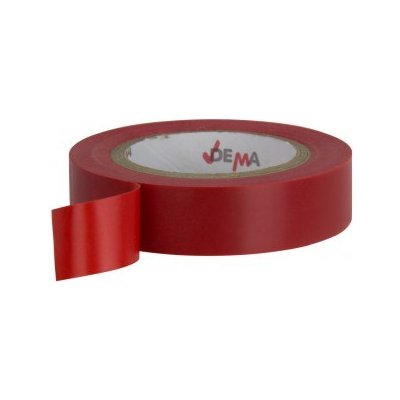 Dema Elektroizolační páska 15 mm x 10 m červená 22251D