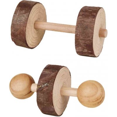 Trixie dřevěné činky pro hlodavce 2 ks 4,5 x 9 cm – Sleviste.cz
