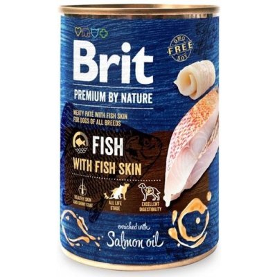 Brit Premium by Nature Dog Fish with Fish Skin 24 x 400 g – Zboží Mobilmania