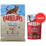 CARNILOVE TRUE FRESH CAT DRY FISH & TURKEY FOR STERILISED ADULT ALL BREEDS 2 kg – Hledejceny.cz