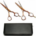 PRO FEEL JAPAN LEOPARD SET sada profesionálních 5,5´ kadeřnických nůžek – Zboží Dáma