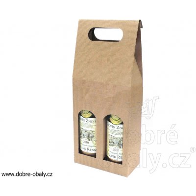 Krabice na víno papírová dárková na 2 lahve – Zboží Živě