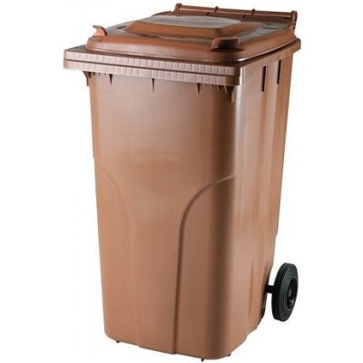 MEVA Nádoba MGB 240 lit, plast, hnědá, popelnice na odpad ST254009 – Sleviste.cz